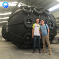 Inflatable natural marine rubber fender for ship and boat